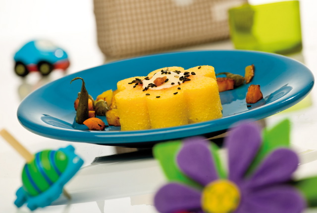 I “Fiori di polenta” che piacciono ai bambini