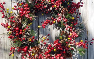 La eco-ghirlanda di Natale