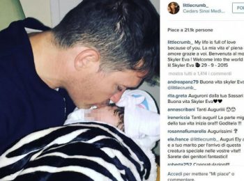 Elisabetta Canalis è mamma: è nata la piccola Skyler Eva Perri