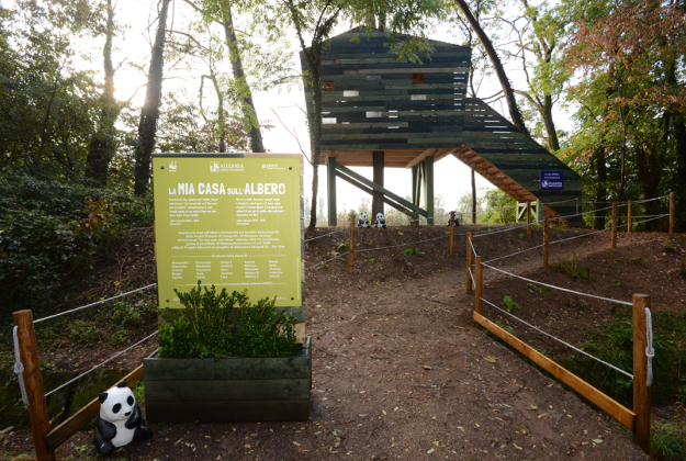 Inaugurata all’Oasi WWF di Vanzago la casa sull’albero progettata dai bambini