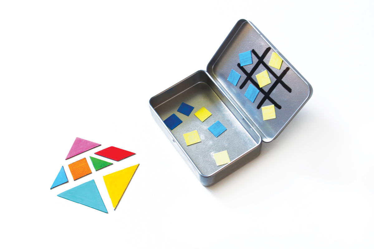 La scatolina magnetica con i giochi "do it yourself"