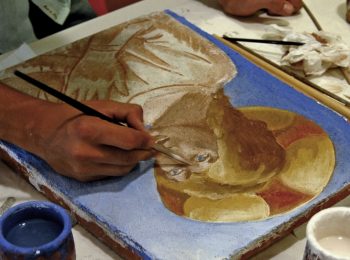 In bottega: dipingere in fresco