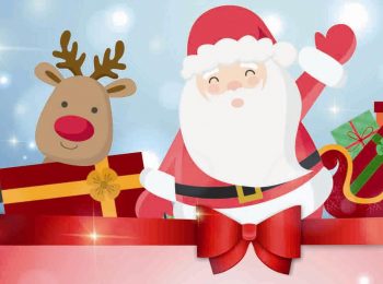 Arriva Babbo Natale carico di doni