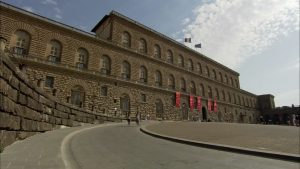 GG affabulando a palazzo pitti