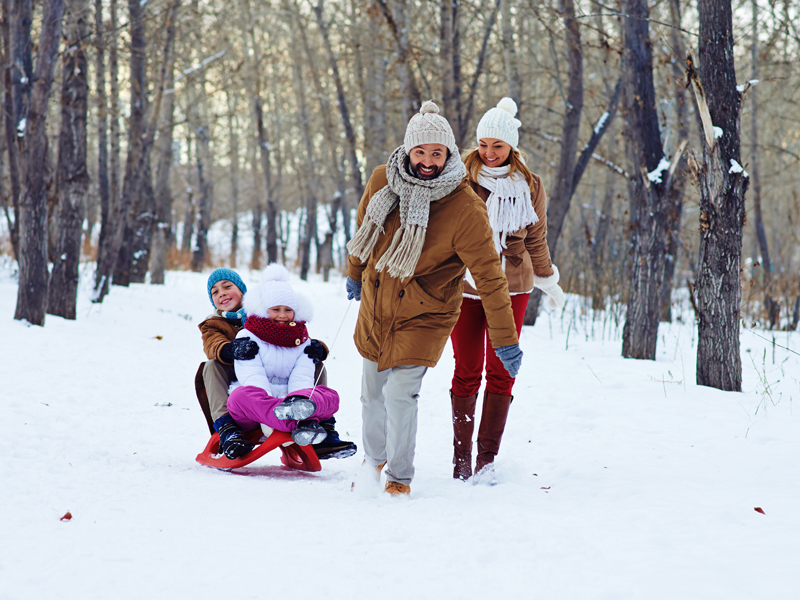 GG montagna e neve con i bambini1