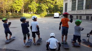 GG papa e figli skate insieme
