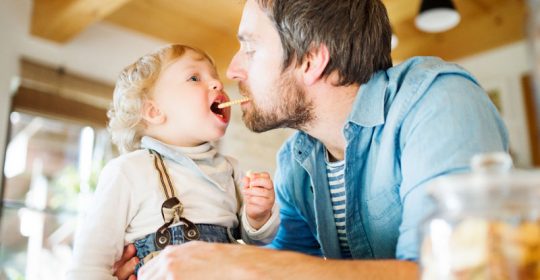 Prima pappa svezzamento papà