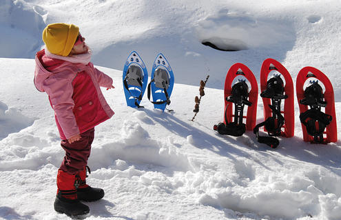 A Ceresole Reale la ciaspolata family di Naturalp