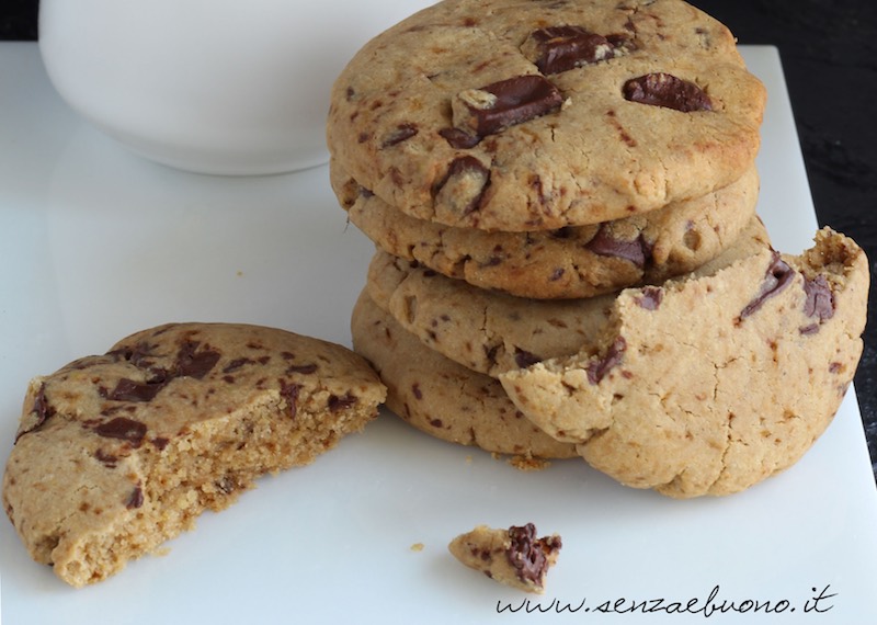 Cookies al cioccolato senza glutine senza burro