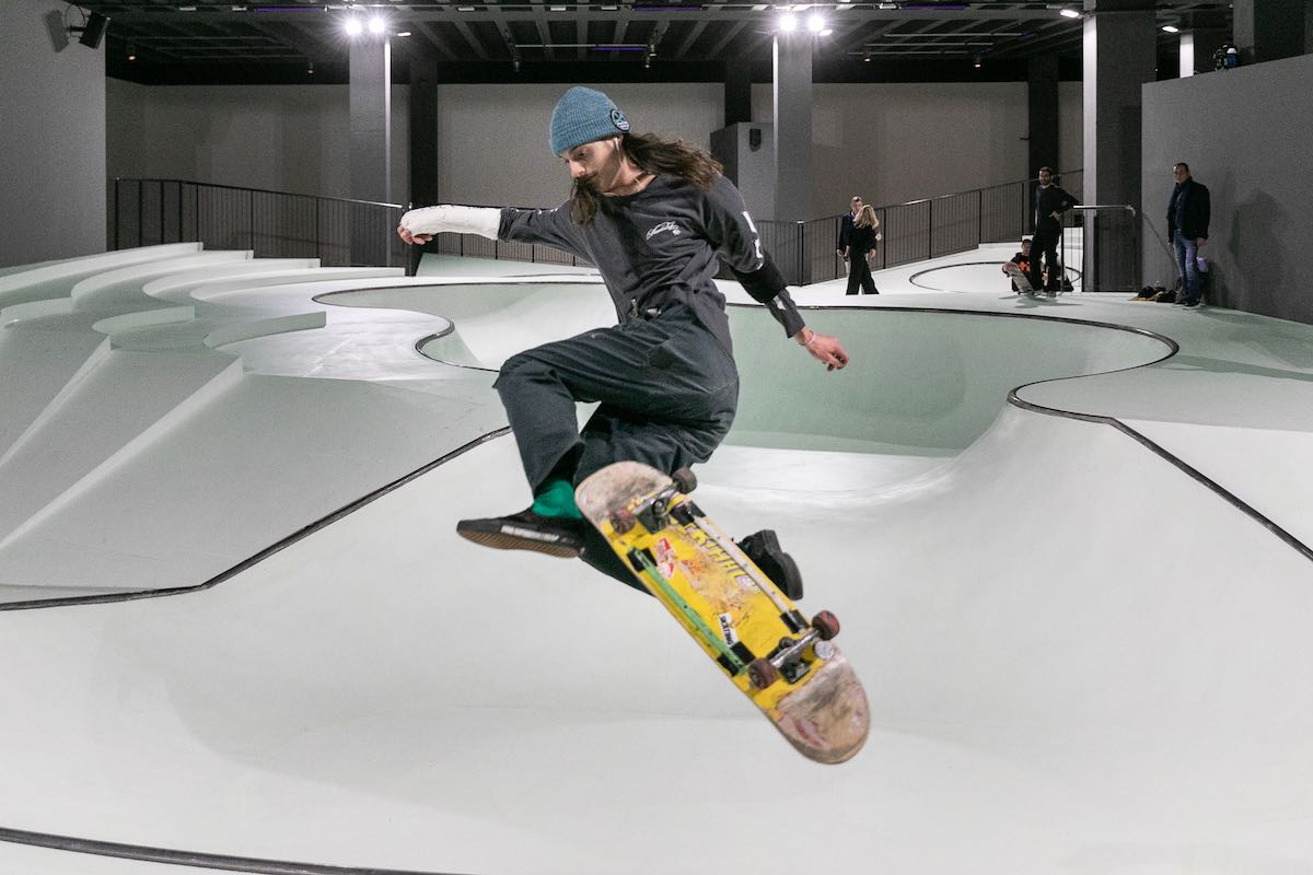 Uno skateboard artistico in Triennale di Milano a gennaio e febbraio