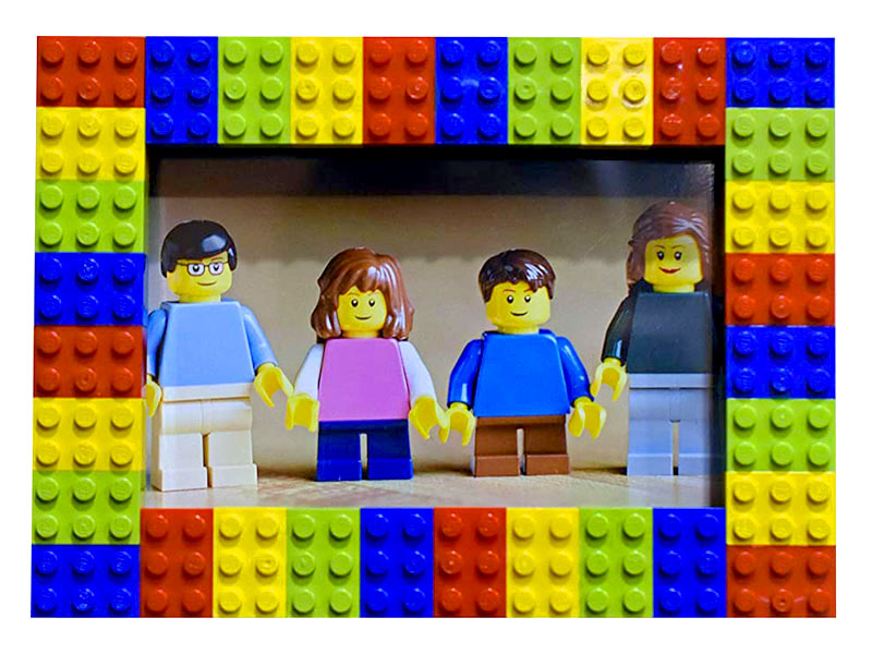 Festa del papà - LEGO idee creative - cornice foto giovanigenitori.it