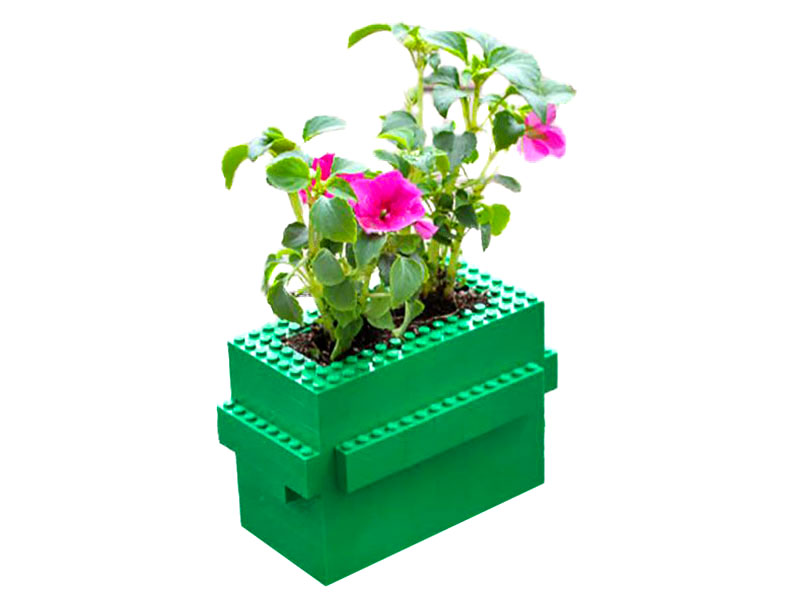 Festa del papà - LEGO idee creative - vaso di fiori giovanigenitori.it