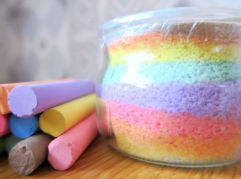 Il sale colorato, per decorazioni zen
