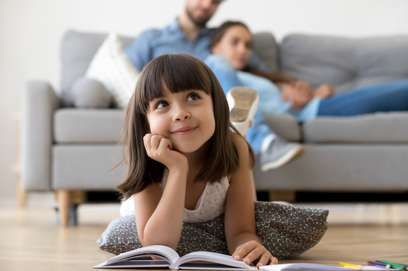 l'ora di relax in famiglia