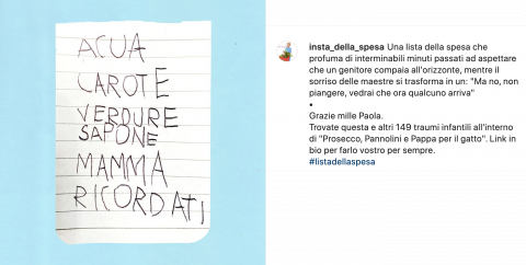 Caterina e le liste della spesa 