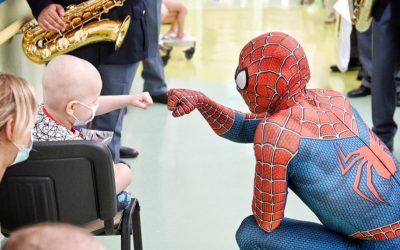 Spiderman, il senso della vita tra i bambini in ospedale