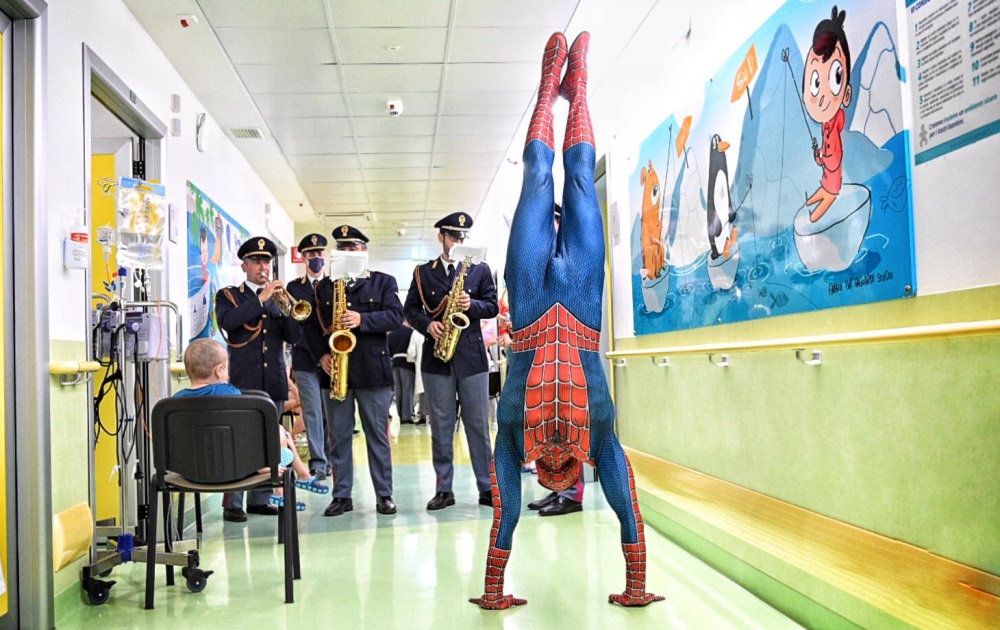 spiderman ospedale